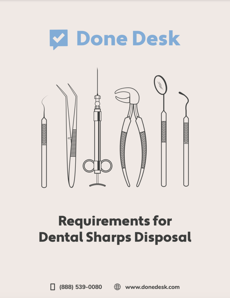 Requirements for Dental Sharps Disposal