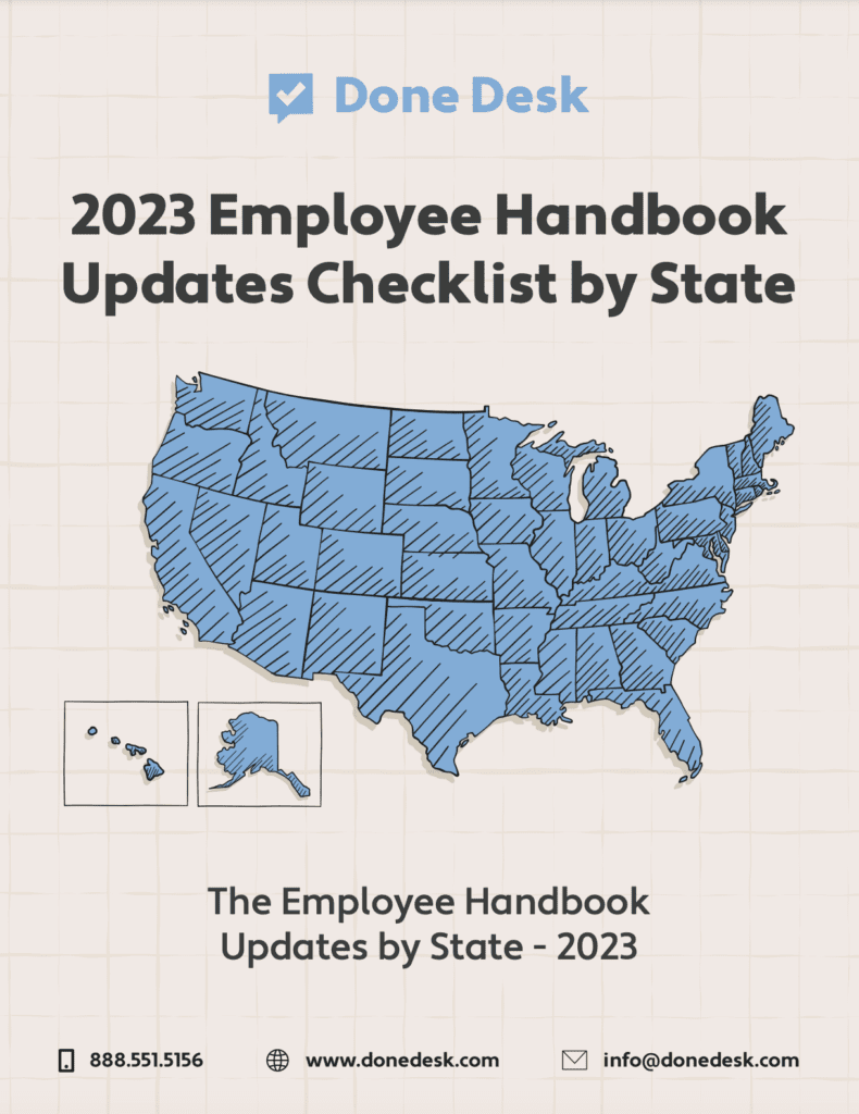 2023 Employee Handbook Updates Checklist by State