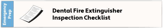 Dental Fire Extinguisher Inspection Checklist