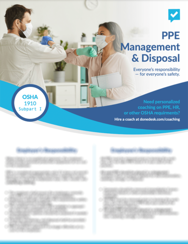 Dental PPE Management Disposal