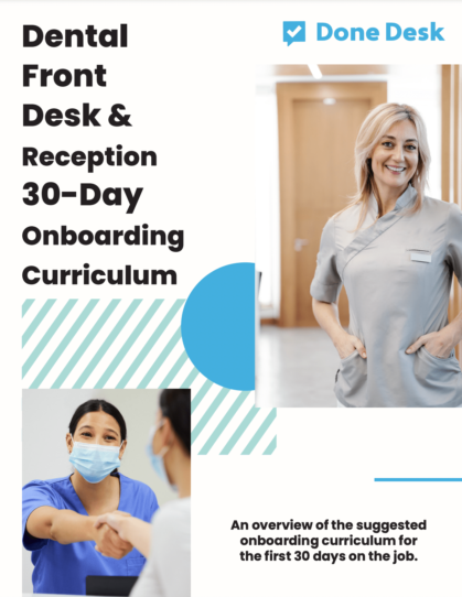 Dental Front Desk Training Checklist