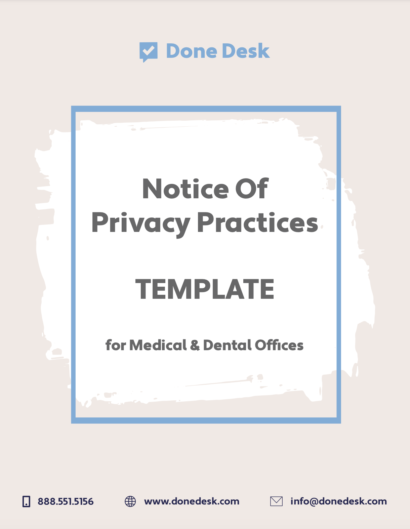 Notice Of Privacy Practices Template