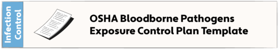 OSHA Bloodborne Pathogens Exposure Control Plan Template