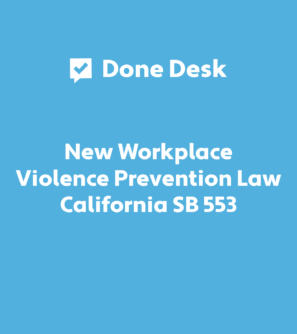 new workplace violence prevention law 2024 California SB 553